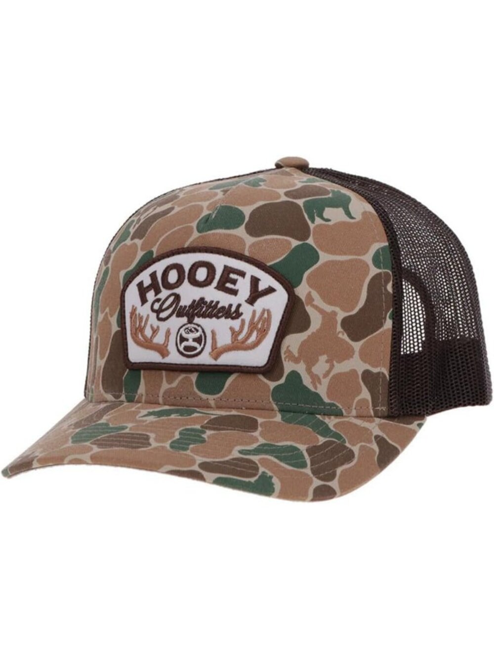 Camo Snapback Trucker Hat for Men - Mesh Back Hunting & Fishing Cap, Duck Print